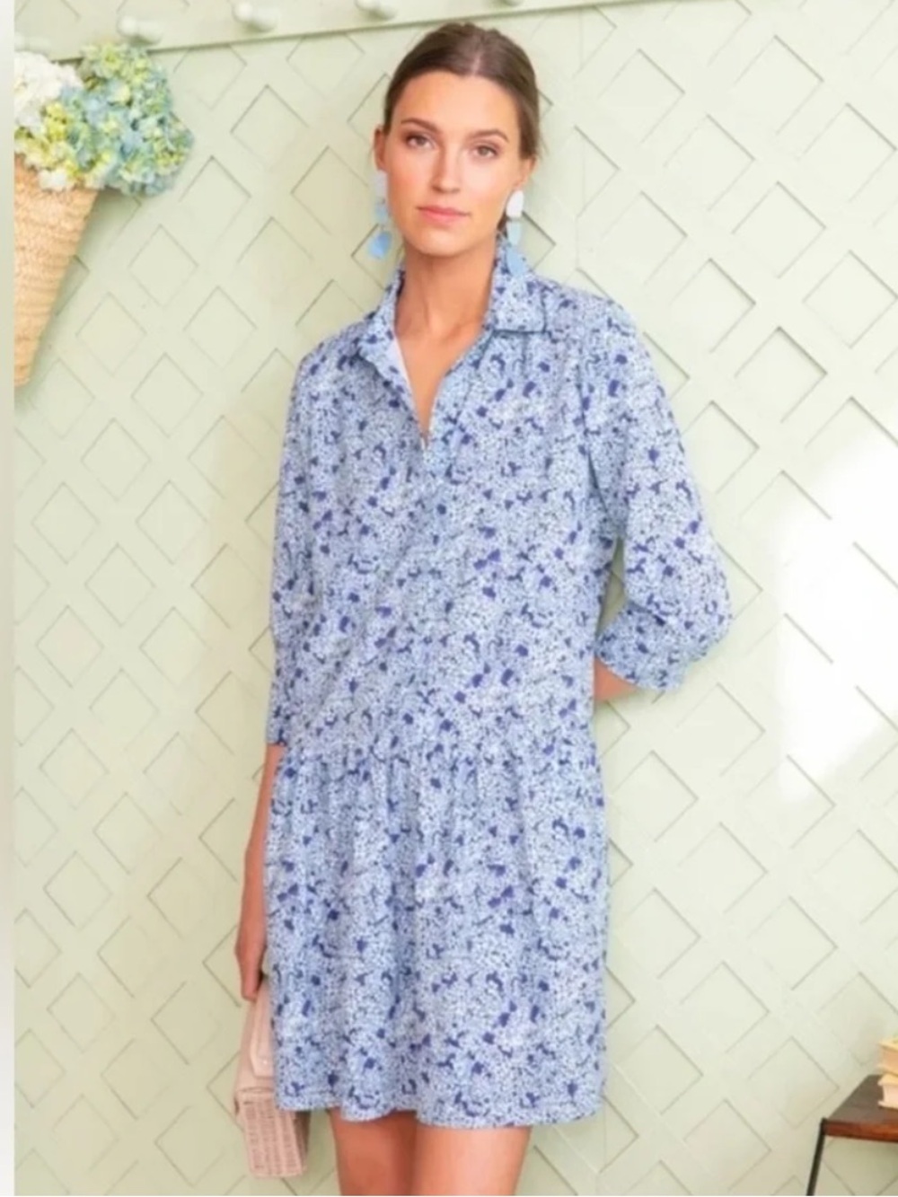 Tuckernuck Hydrangea Hayes Mini Dress
Blue & White